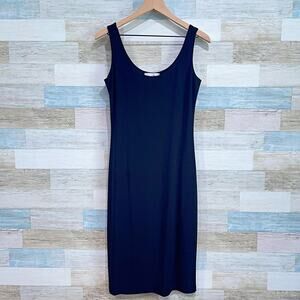 Joseph Ribkoff Stretchy Tank Dress Black Scoop Neck Sleeveless Casual Womens 10